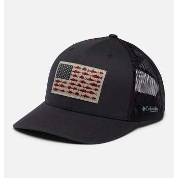 Dámské Kšiltovky Columbia PFG Mesh Snap Back Fish Flag Ball Tmavě Šedé BTWNSD948